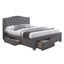 Кровать Electra с подъемным механизмом, 165x217x111 см, без матраса, серого цвета (ELECTRAV160SZ)