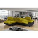 Eltap Anton Omega/Soft Corner Pull-Out Sofa 203x272x85cm, Yellow (An_67)