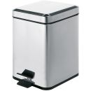 Gedy Argenta Bathroom Waste Bin (Trash Can) with Pedal, 3l, Chrome (2209-13)