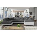 Eltap Letto Sawana/Soft Corner Pull-Out Sofa 58x340x90cm, Grey (Le_16)