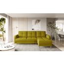 Eltap Roxi Cloud Corner Pull-Out Sofa 165x240x90cm, Yellow (CO-ROX-U-45NU)