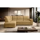 Eltap Siber Cloud Corner Pull-Out Sofa 186x270x93cm, Yellow (CO-SIB-LT-45NU)