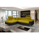 Eltap Eridano Omega/Soft Corner Pull-Out Sofa 202x275x90cm, Yellow (ERI_47)