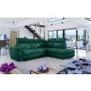 Eltap Loreto Monolith Corner Pull-Out Sofa 60x260x102cm, Green (Lor_08)