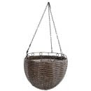 Home4You Wicker Flower Pot Hanging 30x20cm, Brown (35185)