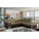 Eltap Verso Berlin/Soft Corner Pull-Out Sofa 63x266x83cm, Beige (V13)