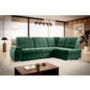 Eltap Sado Lux Corner Pull-Out Sofa 192x272x95cm, Green (CO-SAD-RT-35LU)