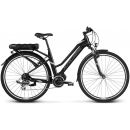 Электрический женский городской велосипед Kross E-Trans Hybrid 2.0 28" M черный (KRTH2Z28X19W140005)