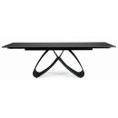 Virtuves Galds Signal Samanta, 90x160-240x76cm, Melns (SAMANTACC160)