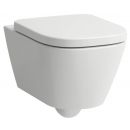Laufen Meda Rimless Wall Hung Toilet Bowl Without Seat, White (H8201100000001)