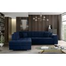 Eltap Pieretta Kronos Corner Pull-Out Sofa 58x260x80cm, Blue (Prt_06)