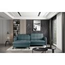 Eltap Lorelle Grande Corner Pull-Out Sofa 160x225x105cm, Blue (Lore_44)