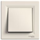 Schneider Electric Asfora Decorative Frame Light Switch with Frame, Beige (EPH0500123)