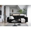 Eltap Dalia Extendable Sofa 260x90x90cm Universal Corner, Black (SO-DAL-10VE)