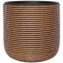 Home4You Wicker On Surface Flower Pot 35x36cm, Brown (38086)