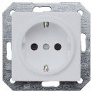 Siemens Delta I-System Earth Contact Socket Outlet 1-way, With Earth, Silver (5UB1934)