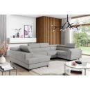 Eltap Escada Palacio Corner Pull-Out Sofa 200x330x98cm, Grey (Esc_64)