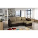 Eltap Livio Berlin/Soft Corner Pull-Out Sofa 57x237x90cm, Beige (LIV19)