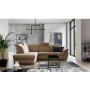 Eltap Loreto Dora Corner Pull-Out Sofa 60x260x102cm, Beige (Lor_82)