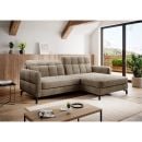 Eltap Lorelle Monolith Corner Pull-Out Sofa 160x225x105cm, Brown (Lore_86)