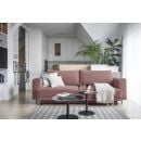 Eltap Dalia Extendable Sofa 260x90x90cm Universal Corner, Pink (SO-DAL-24VE)