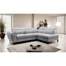 Eltap Noble Sola Corner Pull-Out Sofa 201x255x100cm, Grey (CO-NOB-RT-04SO)