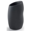Gedy Isida Black Toothbrush Holder Stand, 82x80x132mm (1898-14)