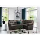 Eltap Lord II Dora Corner Pull-Out Sofa 190x243x105cm, Brown (LII_074)