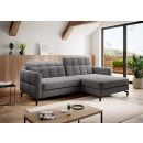 Eltap Lorelle Omega Corner Pull-Out Sofa 160x225x105cm, Grey (Lore_20)