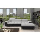 Eltap Ricardo Sawana/Soft Corner Pull-Out Sofa 60x280x90cm, Grey (Ric_35)