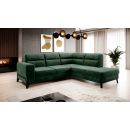 Eltap Cassara Loco Corner Pull-Out Sofa 237x277x100cm, Green (CO-CAS-RT-35LO)