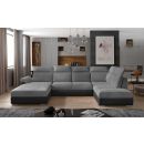 Eltap Evanell Monolith/Monolith Corner Pull-Out Sofa 216x336x102cm, Grey (Evl_20)