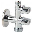 Combined Decorative Corner Valve Chrome ½-½-½" (1991800)