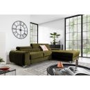 Eltap Grayson Cloud Corner Pull-Out Sofa 205x275x98cm, Green (CO-GRA-RT-33NU)