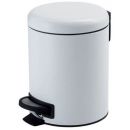 Gedy Potty Bathroom Waste Bin (Trash Can) with Pedal, 3l, White (3209-02)