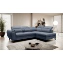 Eltap Noble Poco Corner Pull-Out Sofa 201x255x100cm, Blue (CO-NOB-RT-40PO)