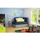 Eltap Pink Pull-Out Sofa 75x63x60cm Universal Corner, Blue (Ros_01)