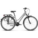 Женский туристический велосипед Kross Trans 6.0 28" L серого цвета (KRTR6Z28X19W200003GS)