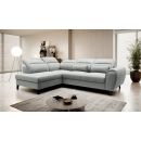 Stūra Dīvāns Izvelkams Eltap Noble Vero 201x255x100cm, Pelēks (CO-NOB-LT-04VER)