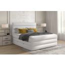 Eltap Cande Continental Bed 140x200cm, With Mattress, White (Cand_13_1.4)