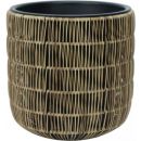 Home4You Wicker On Surface Flower Pot 35x36cm, Light Brown (38092)