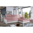 Eltap Trevisco Omega/Soft Corner Pull-Out Sofa 216x272x100cm, Pink (Tre_42)