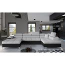 Eltap Eduardo Sawana/Soft Pull-Out Corner Sofa 60x345x90cm, Grey (Edr_54)