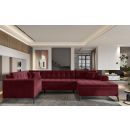 Eltap Montez Loco Corner Pull-Out Sofa 180x340x93cm Violet (CO-MON-RT-25LO)