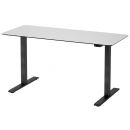 Martin Compact Electric Height Adjustable Desk 100x60cm Black/White (28-7030-X1)