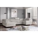 Eltap Escada Paros Corner Pull-Out Sofa 200x330x98cm, Beige (Esc_13)