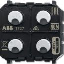 Беспроводной датчик/диммер/выключатель настенный 2/1-канальный черный (2CKA006200A0112)