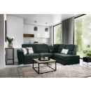 Eltap Siber Loco Corner Pull-Out Sofa 186x270x93cm, Green (CO-SIB-RT-35LO)