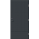 Двери Viljandi Cecilia VU-T1 внешние, черные, 888x2080 мм, правые (13-00002)