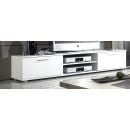 Halmar Zara TV Stand, 180x37x42cm, White (CAMA-ZARA-RTV-WHITE/WHITE GLOSS)